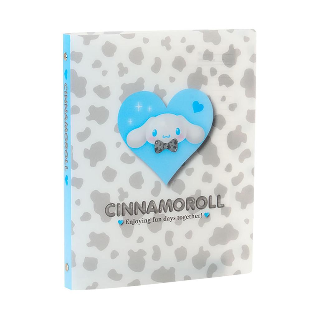 Sanrio Binder Animal B5 071528 Loose-Leaf (Monotone Design) Cinnamoroll, PP/Paper, Size, 26-Hole Compatible,