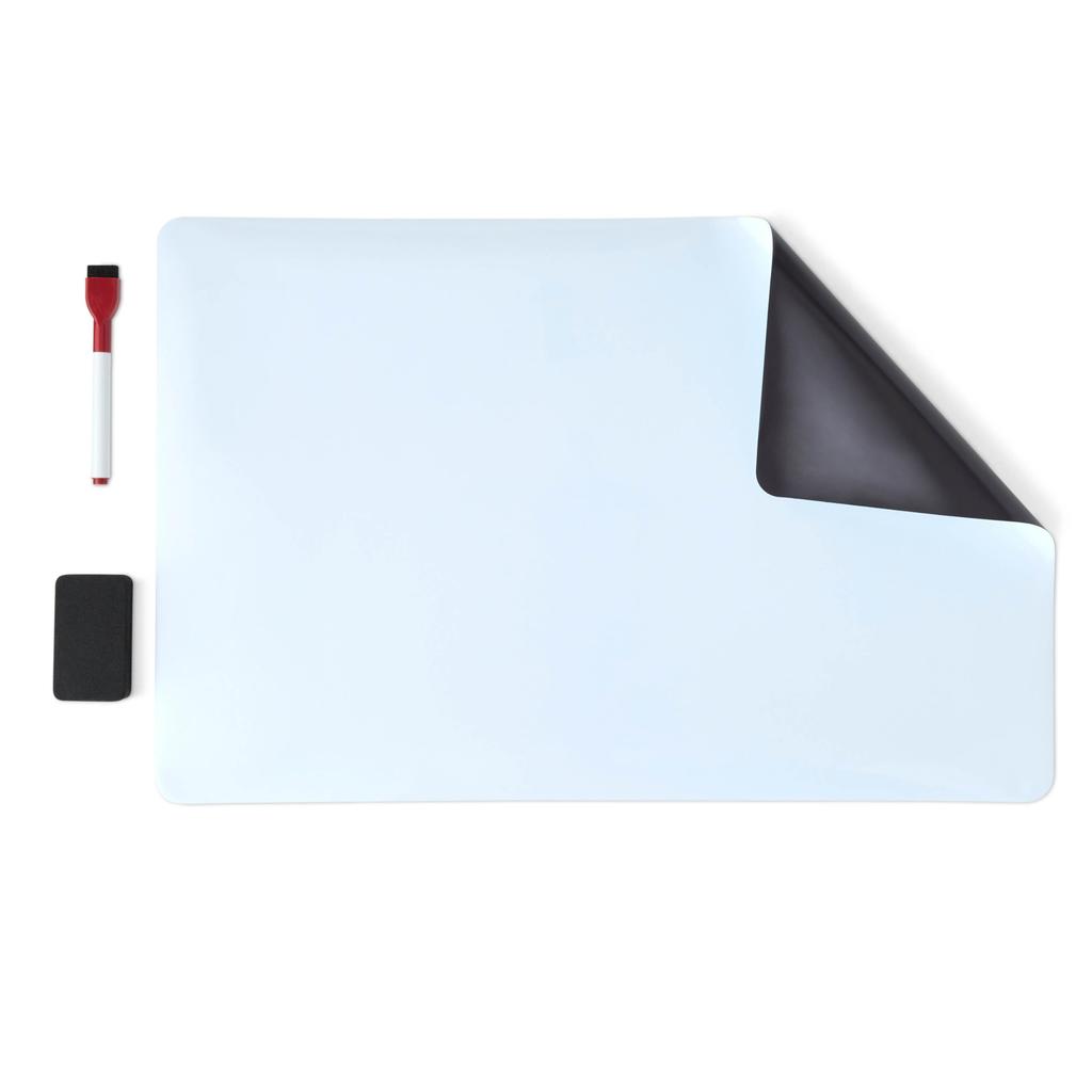 Amazon Basics Magnetic Whiteboard Refrigerator Whiteboard Sheet Dimensions x Includes 2 Markers and Eraser (50.8 33.0cm)