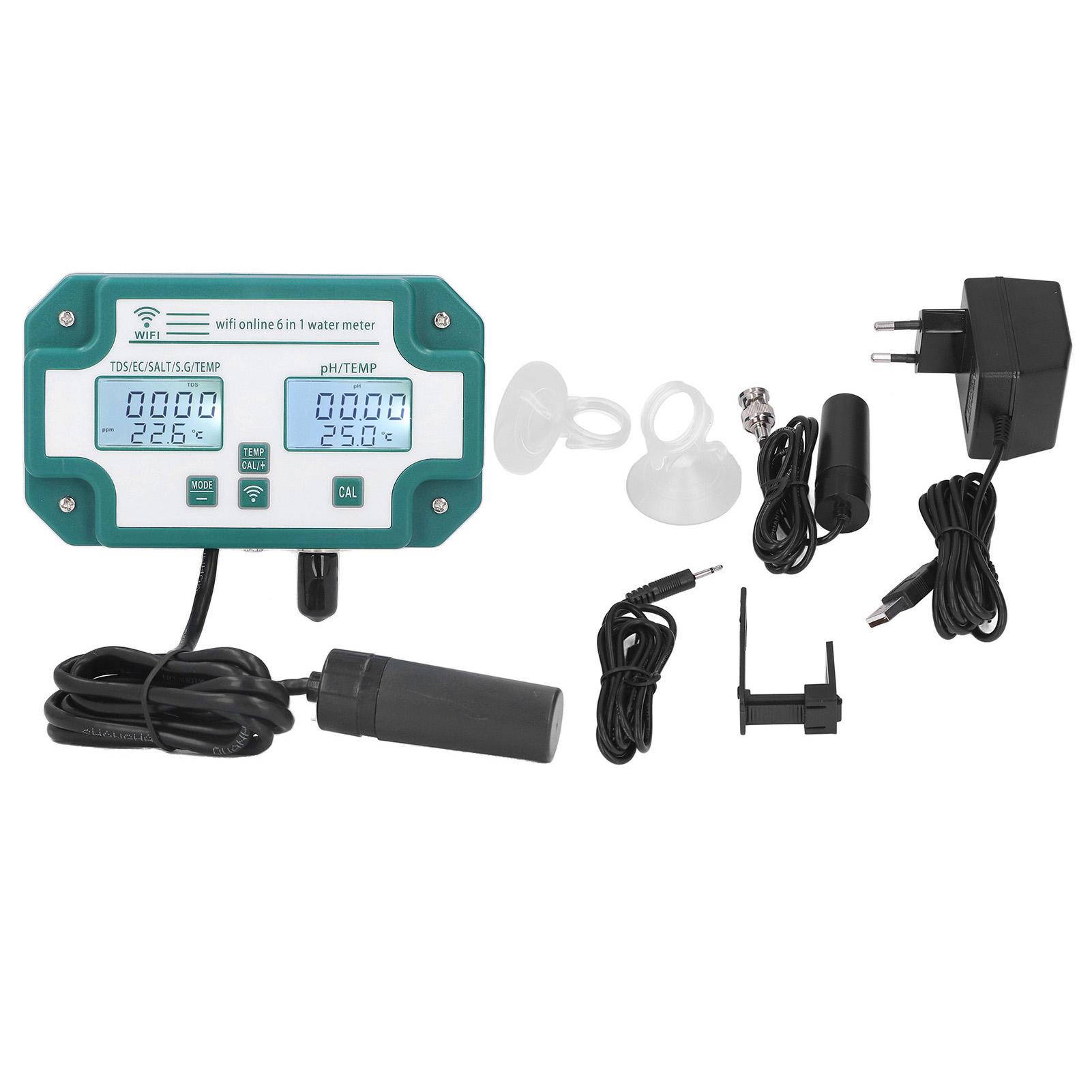 

Онлайн 6 в 1 тестер качества воды онлайн беспроводной удаленный мониторинг PH SG EC измеритель цифровой