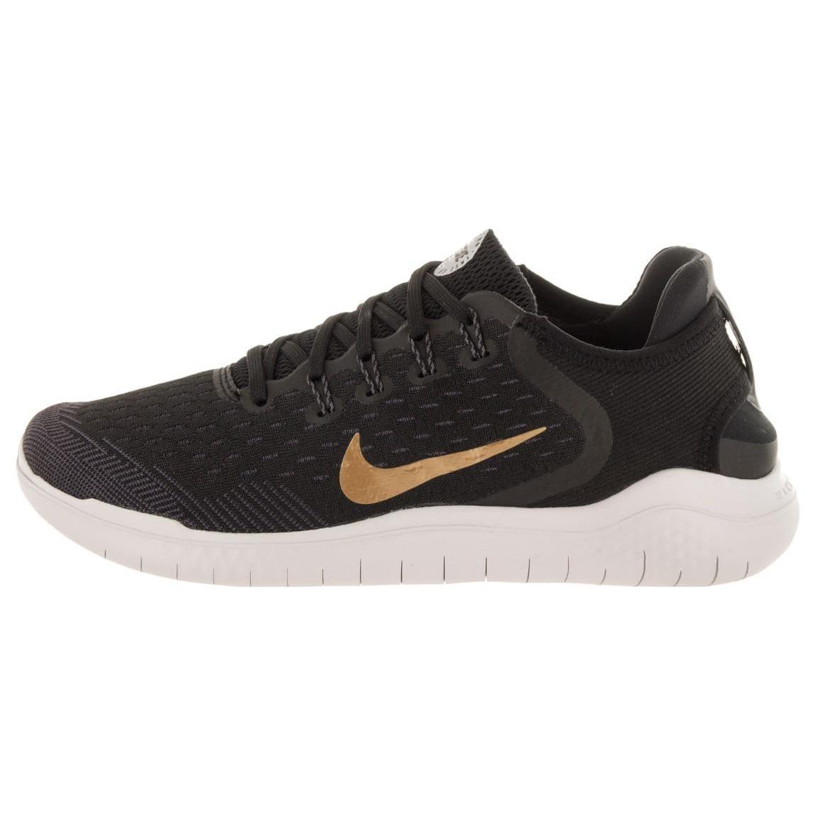 (WMNS) Nike Free RN 2018 Black Metallic Gold Women s 942837-008 EU 36.5