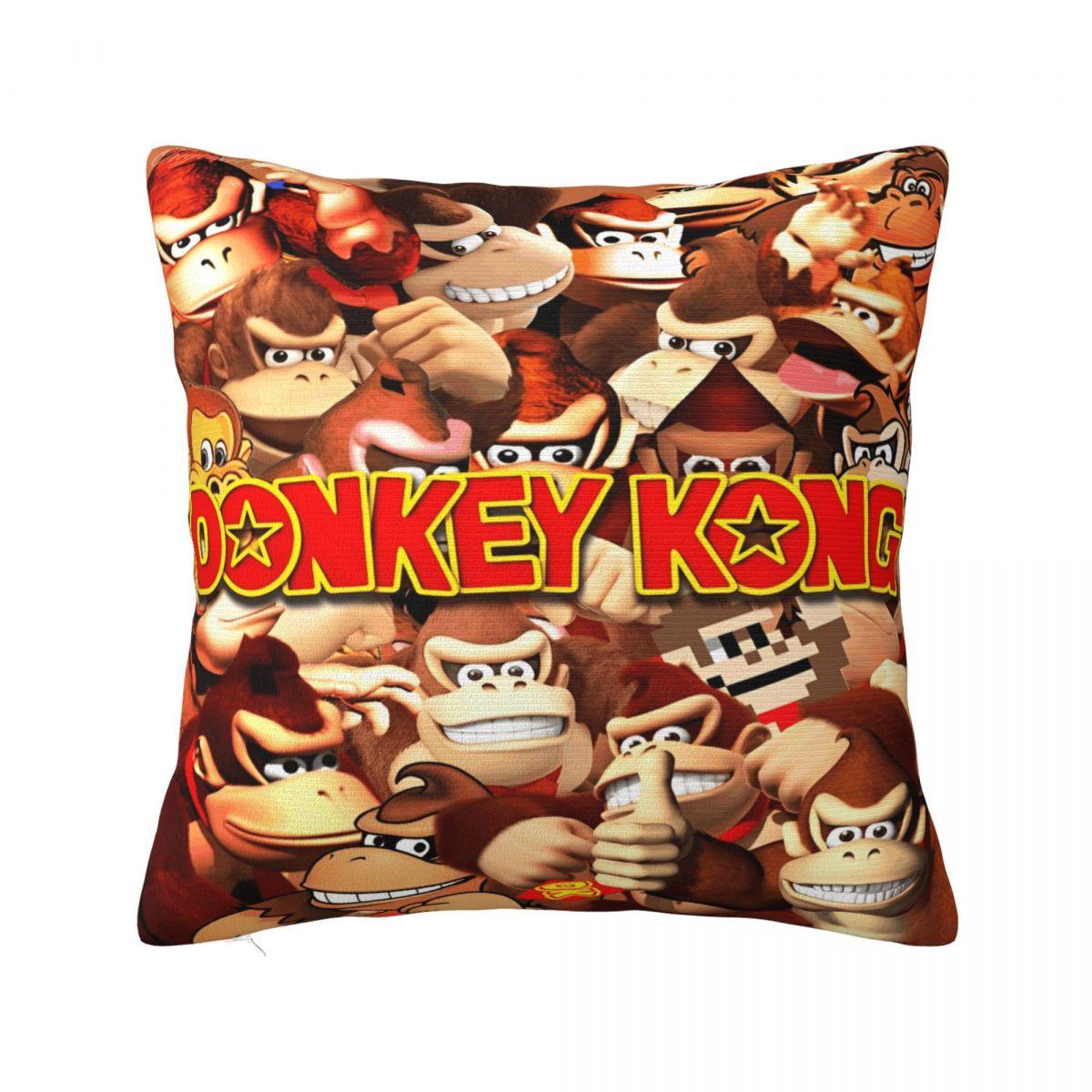 Home Decor Donkey Kong Bananza Game Pillowcases Accessories Pillow Cover Square Multiple Sizes 12x12Inch