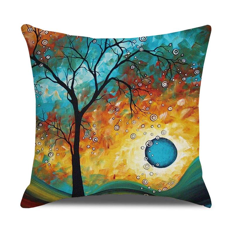 Printed Pillowcases, Linen Pillows, Sofa Pillows, Home Decoration Pillows
