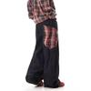 Unisex Vintage Patchwork Ruit Wide-Leg Scimitar Jeans