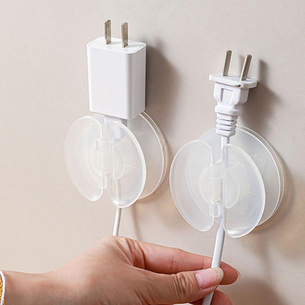 4 Pcs Wire Management Cord Organizer Wear-resistant Wire Fixing Clip Round Storage Case  Desk