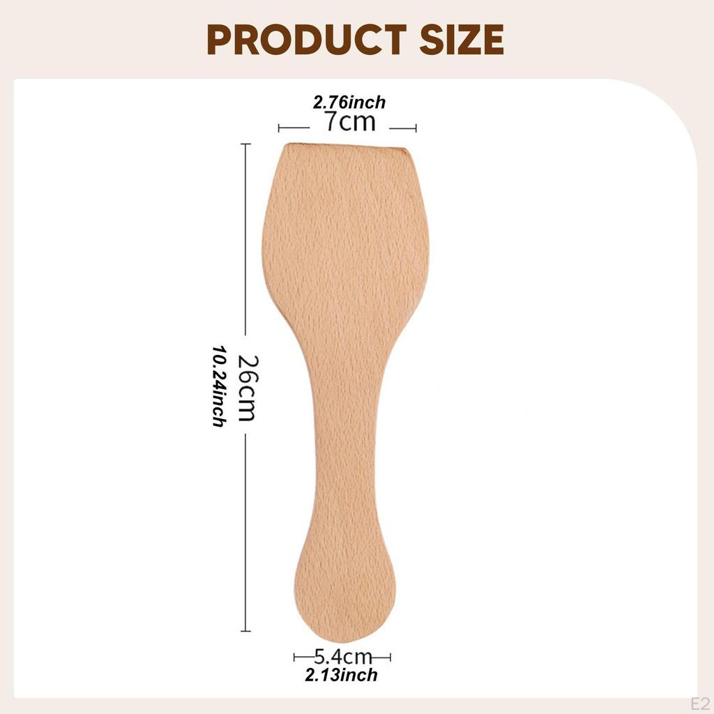 Wooden Clay Paddle 26cm Portable Smoothing Versatile Wood Board Sculpture Tool for