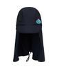 Lenomasuyeongbog Kids' Sunblock Flap Cap Mesh Swim Cap Black Ro-Rc2G310-Bk