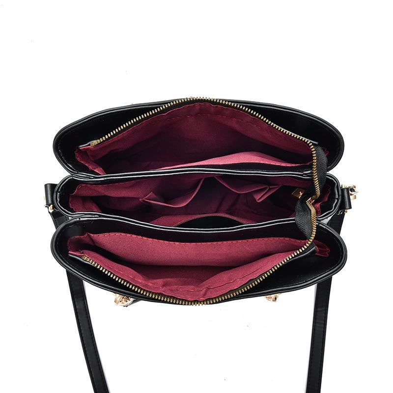 ag women's new fashion handbag large capacity plaid contrasting color women's bag shoulder messenger bag