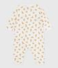 Petit Bateau Footless Romper 60cm A0E6A, Off-White/Beige, 3-Months,
