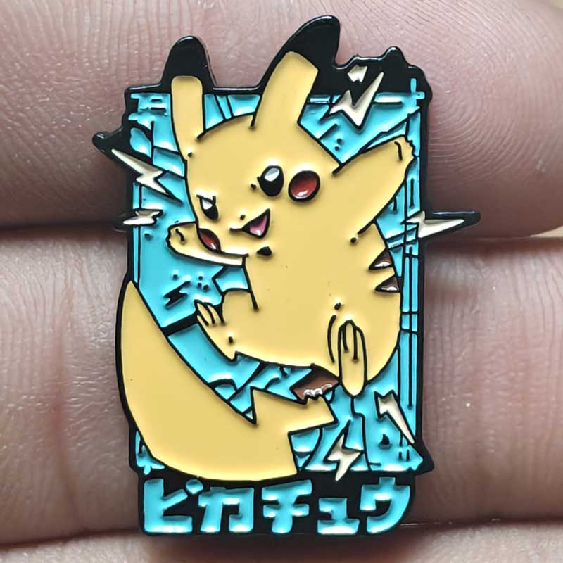 Anime  Bruise Pikachu Enamel Pin Lapel Pins for Backpacks Brooches Badges for Clothes Jewelry Gifts for Friend