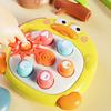 Animal Push Button Game Console with Lanyard Cartoon Rabbit Crab Duck Press Button Game Machine Toddler Educational Finger Clicker Fidget