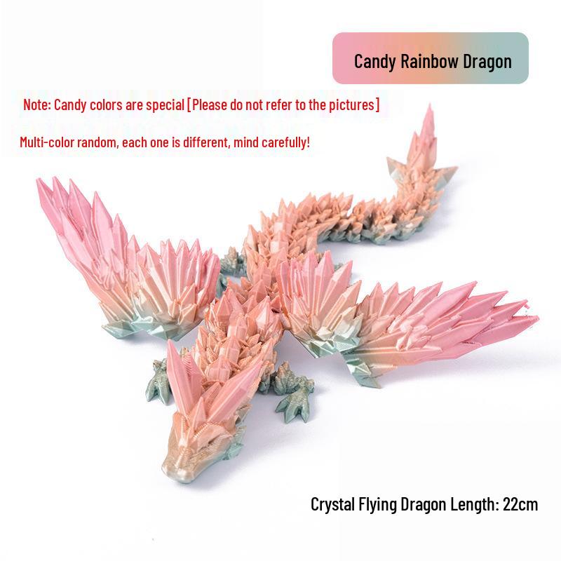 3D Crystal Flying Dragon Toy - Creative Birthday Gift & Ornament for Kids