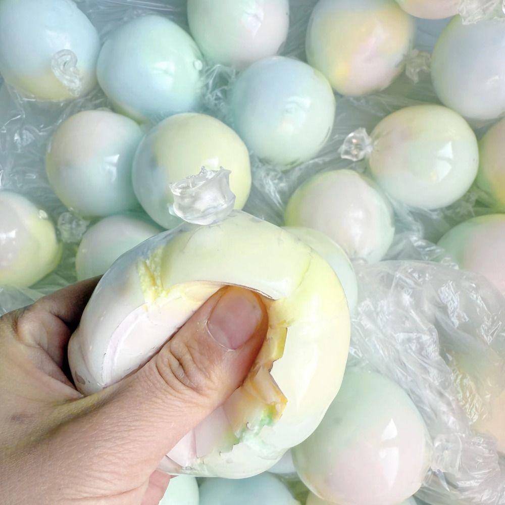 Anxiety Adhd Hand Relax Crispy Skin Ball Handmade Colorful Sensory Fidget Ball Pinch Squishy Toy Cracking Wax Ball Home Office