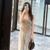 Women's Autumn Winter Warm Sexy V Neck Hot Girl Lazy Stylish Camisole Lining Outer Wear Sleeveless