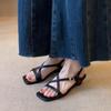 Wedge Heel Sandals Women's Summer Outer Wear Temperament High-end Matching Skirt Versatile, Beautiful, Not Tired Feet Shoes Women