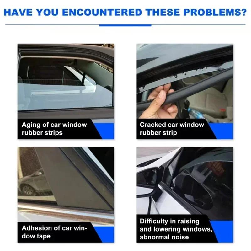 QC19Car Rubber Sealing Strip Restorer-Softens Cleans & Renews Seals | Reduces Noise & Extends Service Life  Rubber Cleane Renova