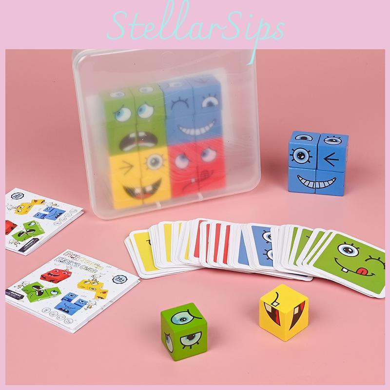 Expression Wooden Puzzle Children Puzzle Toy For Parent Interaction Child