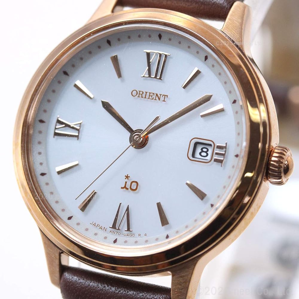 Orient iO SOLAR Solar Watch, Made in Japan, with Manufacturer's Warranty, RN-WG0410S, Women's, White