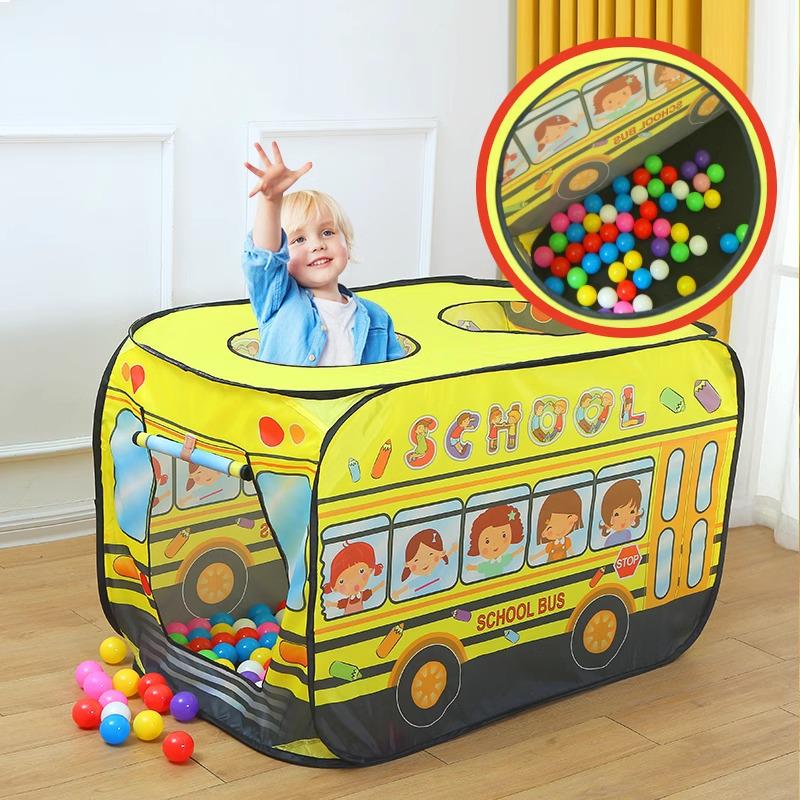 Kids' Indoor Car Tent Playhouse - Foldable Baby Pool & Play Space