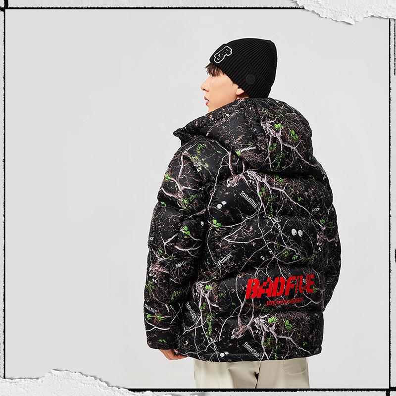 Li Ning Down Jackets Unisex Branch All Over Print Thickened AYMV501-6
