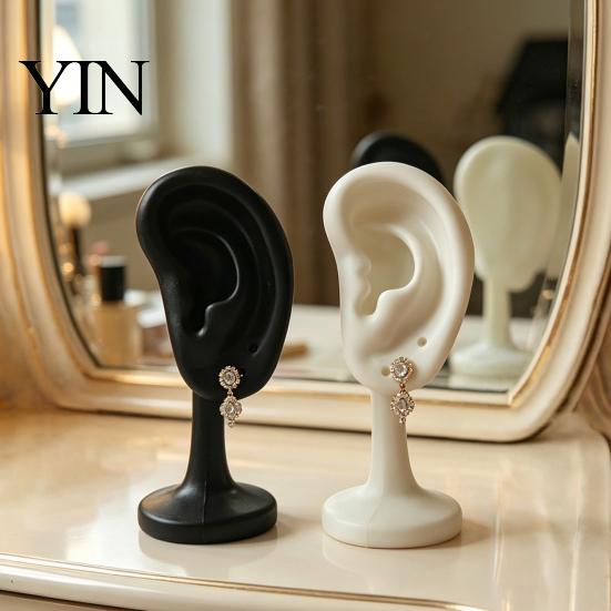 Small Jewelry Organizer Human Ear Earring Holder, Shaped Stand, Storage Holder Organizer, Display Stand for Home Dresser Store Counter Use Anti-tip