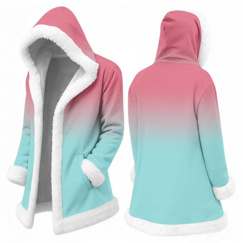 Men's Casual Gradient Print Jacket for Fall and Winter Outdoor and Everyday Wear