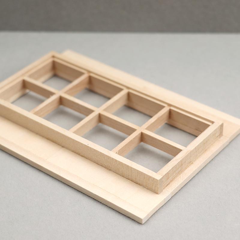 1:12 Doll House Dollhouse Mini Furniture Scene Accessories Pocket Window Model 8-grid Shutters