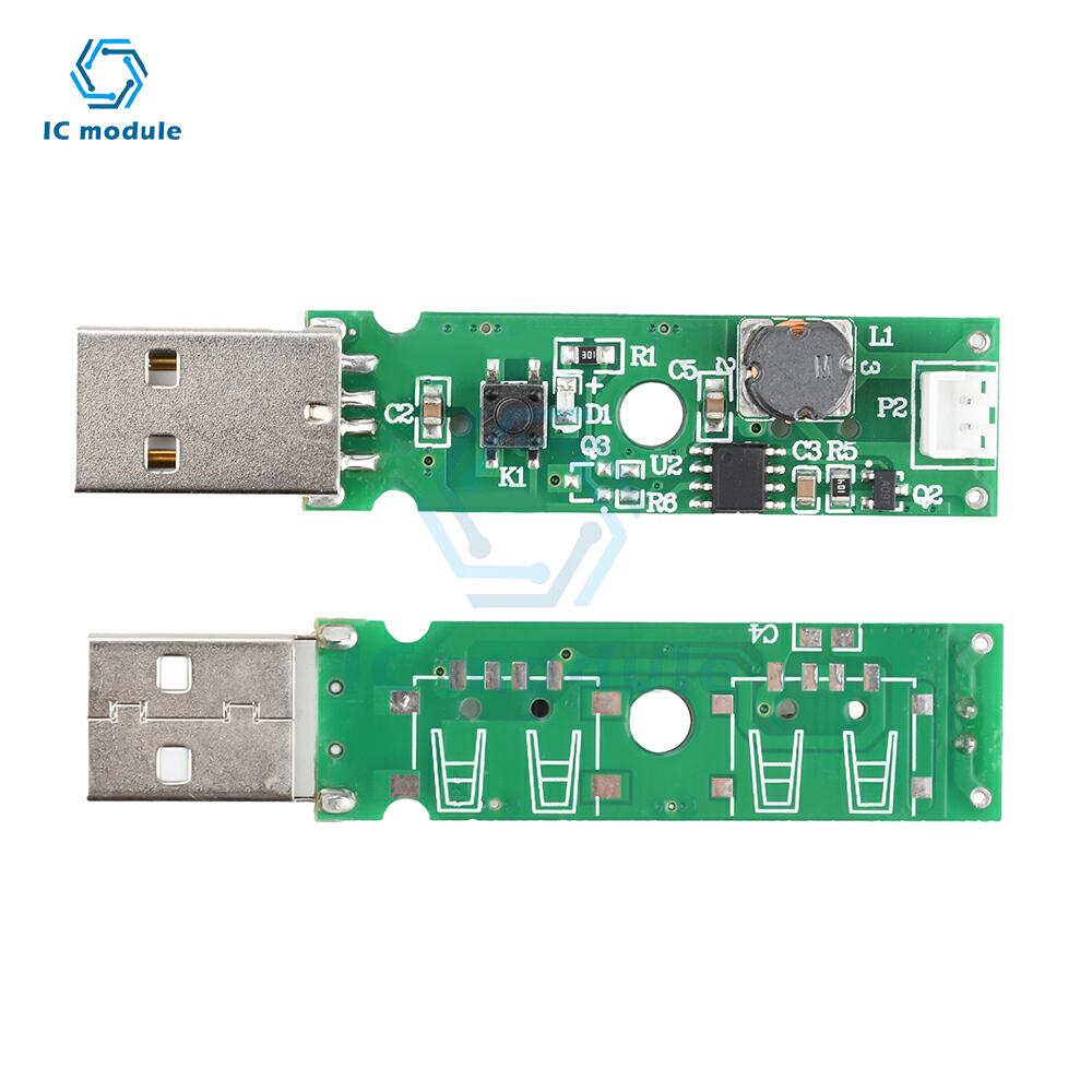 1.5-2W USB Mini Tek Sprey Nemlendirici Atomizasyon Modülü Ultrasonik Atomize Edici Nemlendirici Modülü Hava Atomizasyon Sürücü Kartı