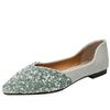 Comfortable and Elegant Pearl Pointed Toe Woman Flats Korean Style Offer Y2k Wholesale Spring Low Price Slip-on Shoes for Women