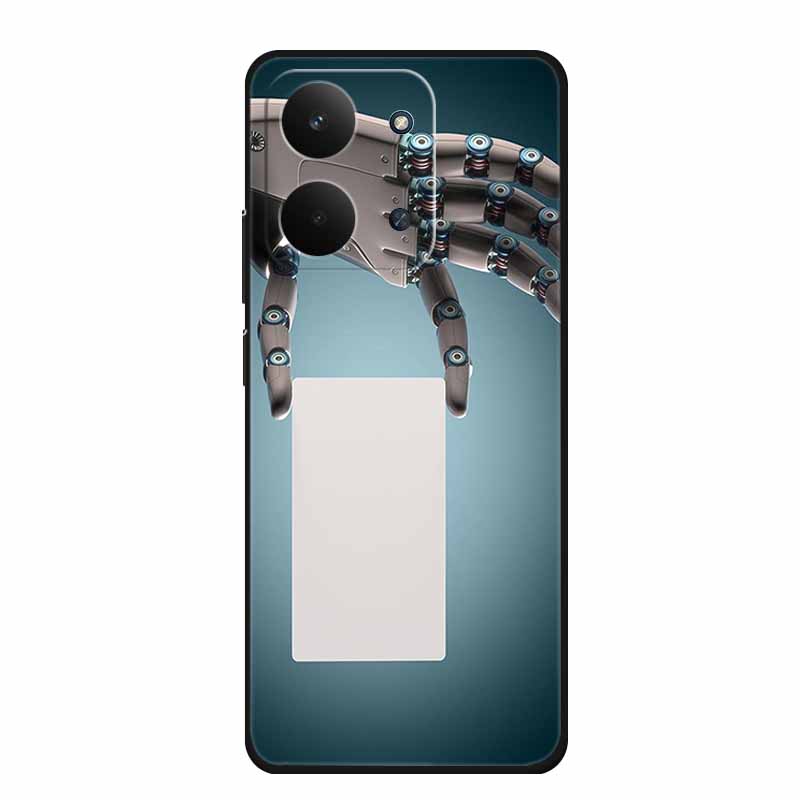 

For Redmi 15C 4G Case 6.9 Fashion Flowers Black Silicone Soft TPU Phone Case For Xiaomi Redmi 15C Back Cover Case 15 C Redmi15C Redmi 15C 4G