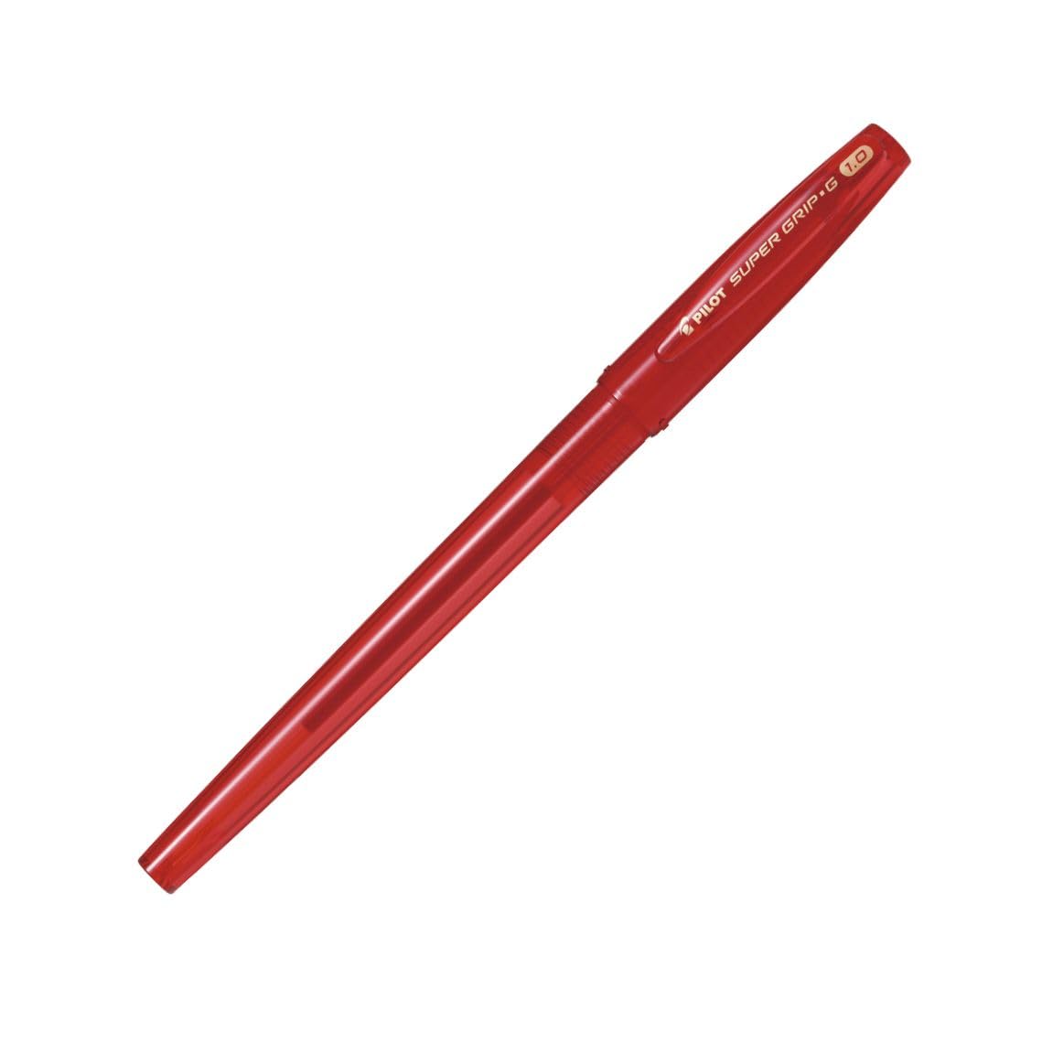 Шариковая ручка Pilot Super Grip G, Колпачок, 10 ручек, Тип ручки, Наконечник 1,0 мм, Красный, (BSGC100M10RR)