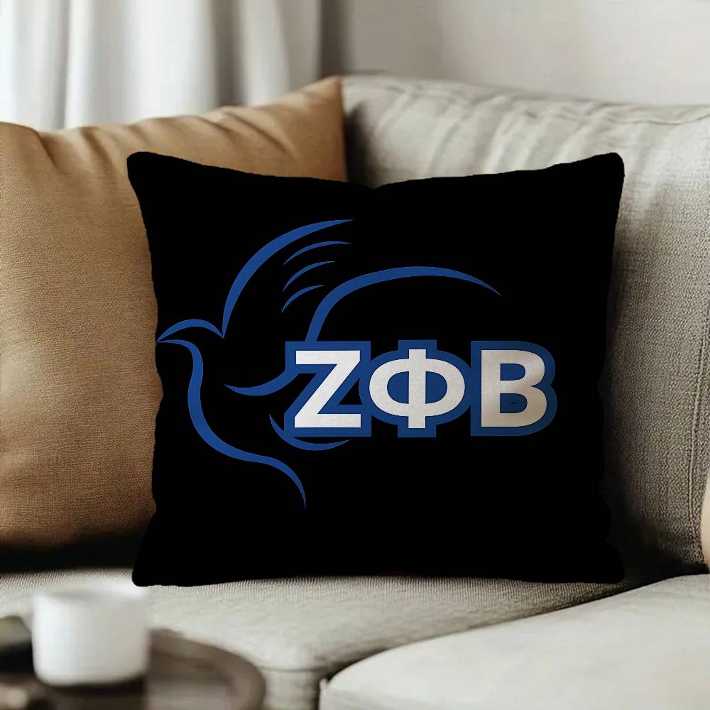 Zeta Phi Beta Print Personalized Pillow Cover Kids Bedroom Wild Party Decor Pillowcase kid Birthday shower Gift