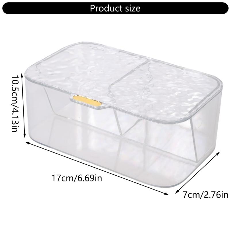 Wall Mounted Cotton Pad Storage Box Practical Hanging Cotton Pad Holder Storage Holder For Organized Living Spaces