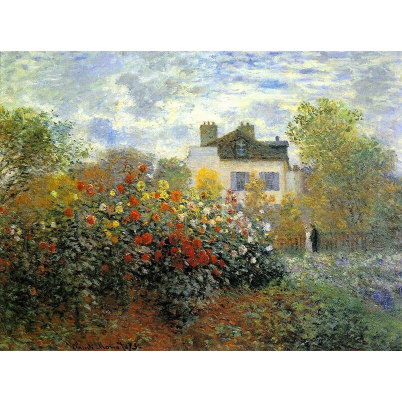 Tapestry by Claude Monet The Artist s Garden 75x100 чёрный
