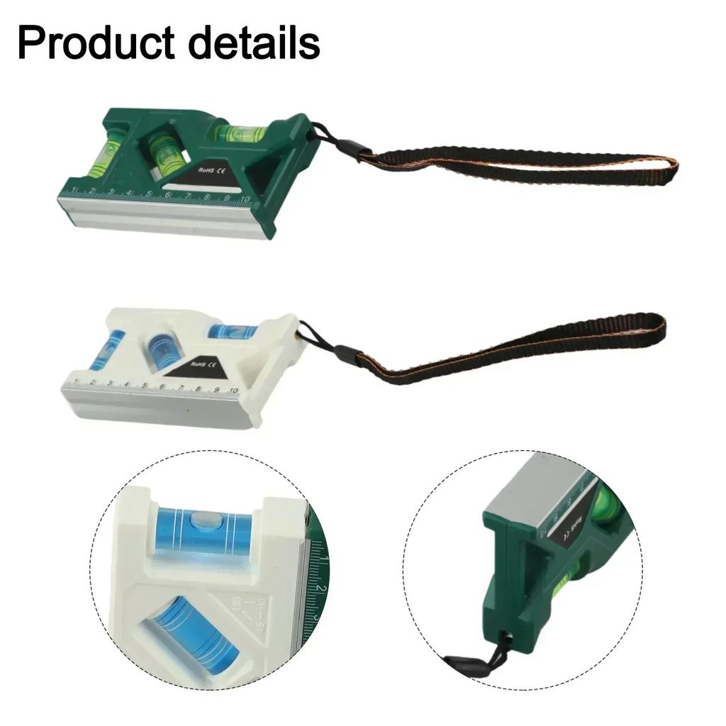 Compact Leveler 3-in-1 Measuring Tool 105X55X20mm Magnetic Level Tool User-Friendly Operation High Accuracy Measurement