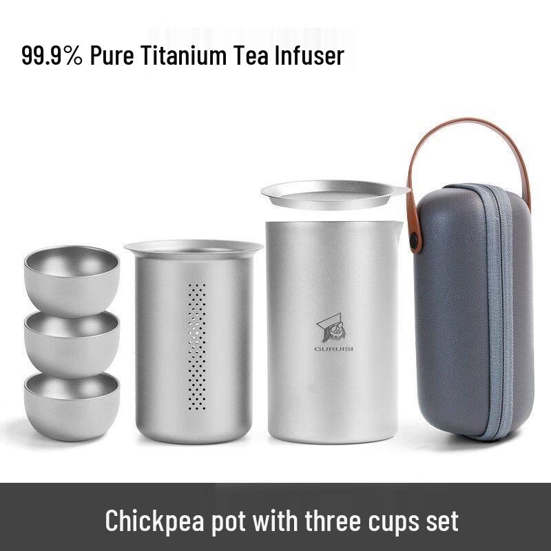 Anmu Pure Titanium Portable Travel Tea Set