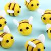 10Pcs Kawaii Wool Felt Honeybee DIY Bag Pendant Miniature Bee Decoration Home Decor