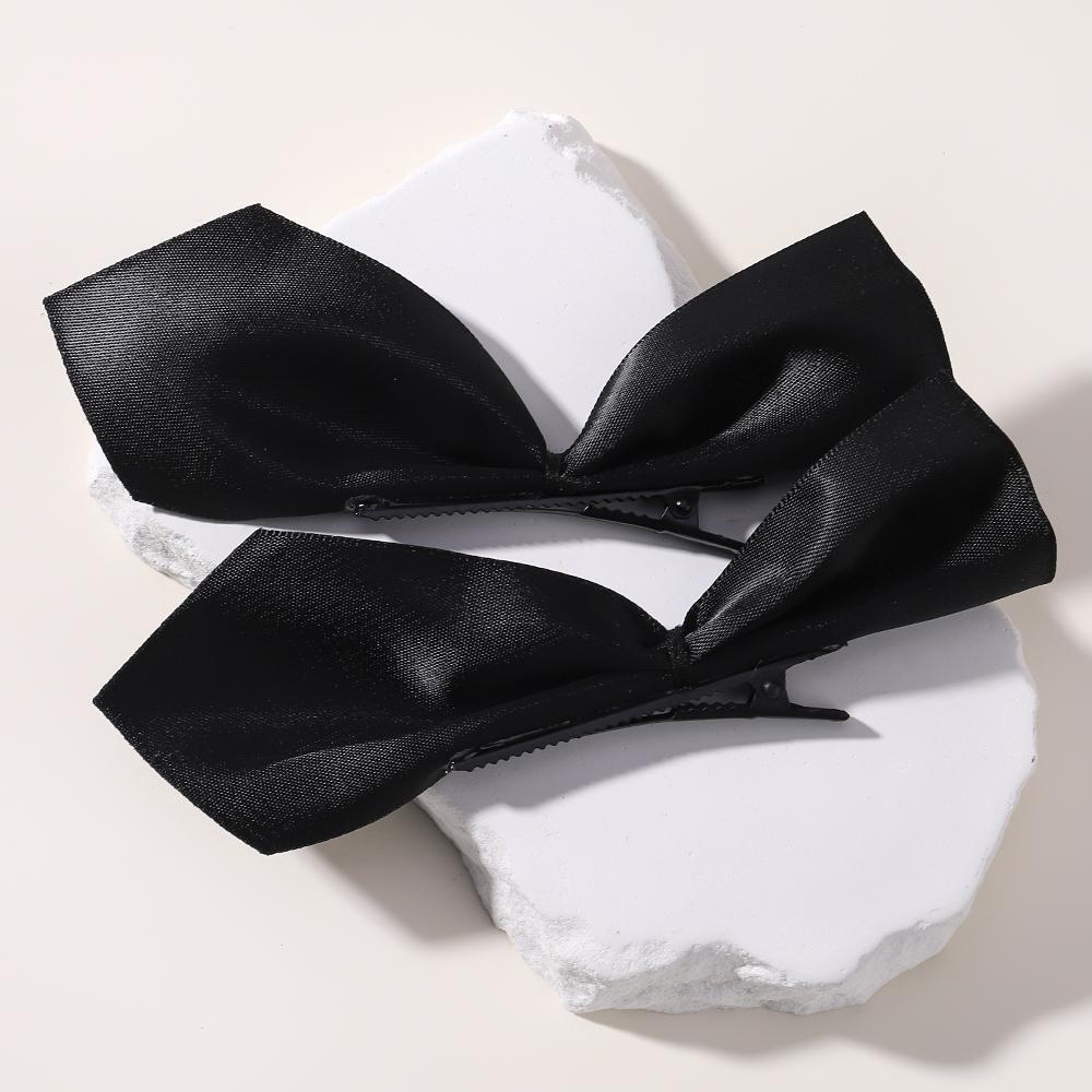 Doux Noir Rouge Nœud Petite Pince à Cheveux Princesse Velours Nœud Pince à Cheveux Pince Crabe Coiffure Coréenne Outils de Coiffure Filles Femmes