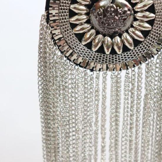 Shoulder Brooch Tassels Punk Jewelry Lightweight Wear-resistant Brooch Pin Clothes Decor