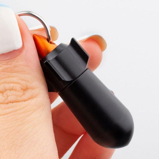 Mini Sealed Jar Waterproof Moisture-proof High Hardness Good Sealing Aluminum Alloy Keychain Tablet Bottle Camping Supply