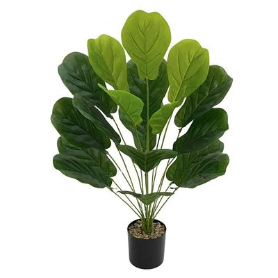 Artificial Fiddle Leaf Fig Plant for Indoor/Outdoor Decor - Perfect for Desktops, Gardens, and Restaurant Entrances