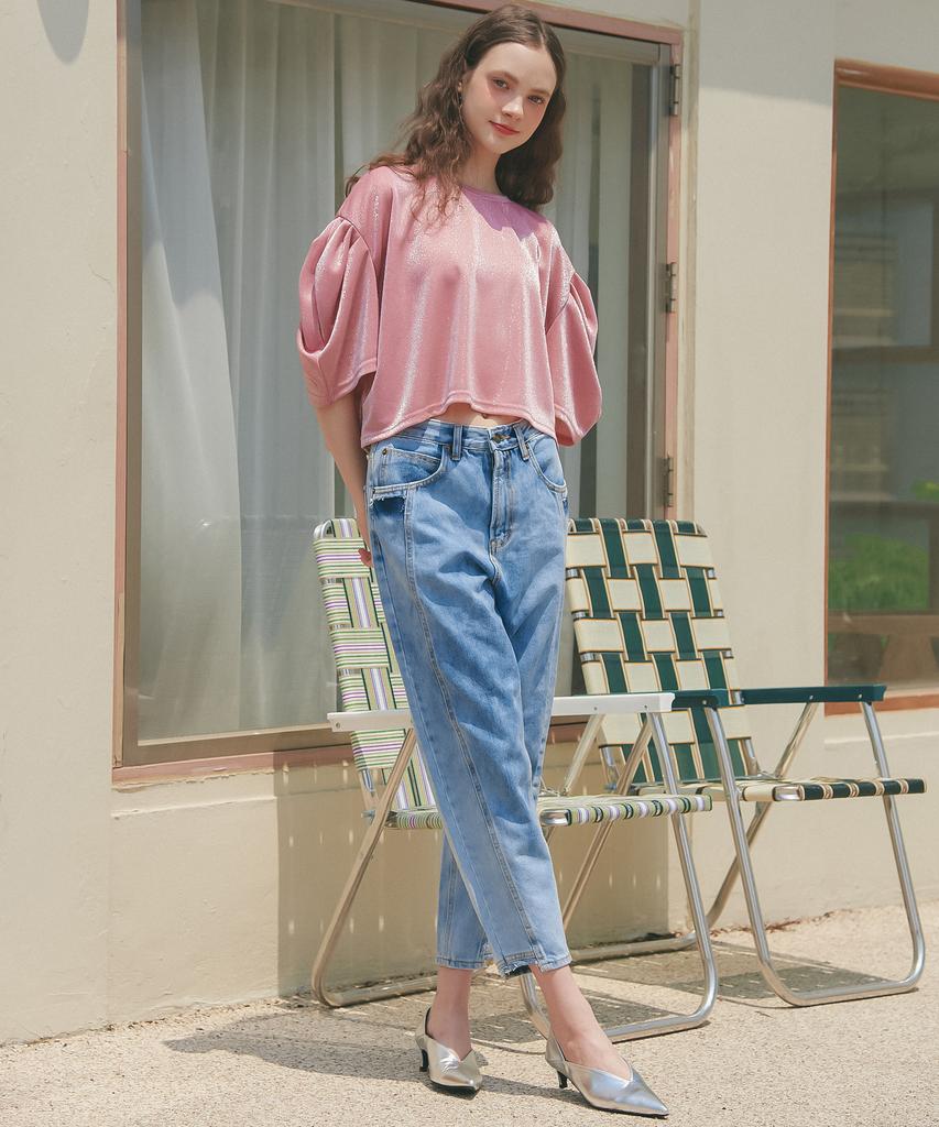 UNKNOWN PLANET Up-233 Water Wash Boyfit Pants