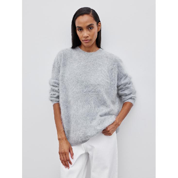 Suéter de Punto Rosa para Mujer Manga Larga Moda Suelto Patchwork Lindo Top Y2k Punto Femenino Elegante Nuevo