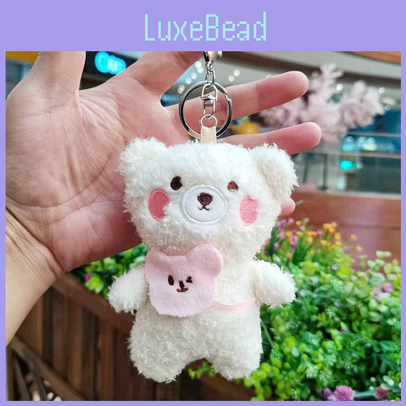 Bear Plush Adorable Keychain Cute Stuffed Animal Pendant For Bags And Gifts