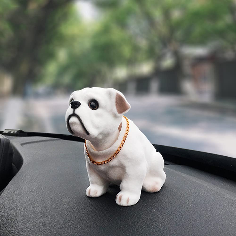 Puppe Nickender Hund Schütteln Kopf Harz Simulation Auto Hund Spielzeug Dashboard Dekoration Auto Ornament Nette Auto Zubehör Mädchen Frauen