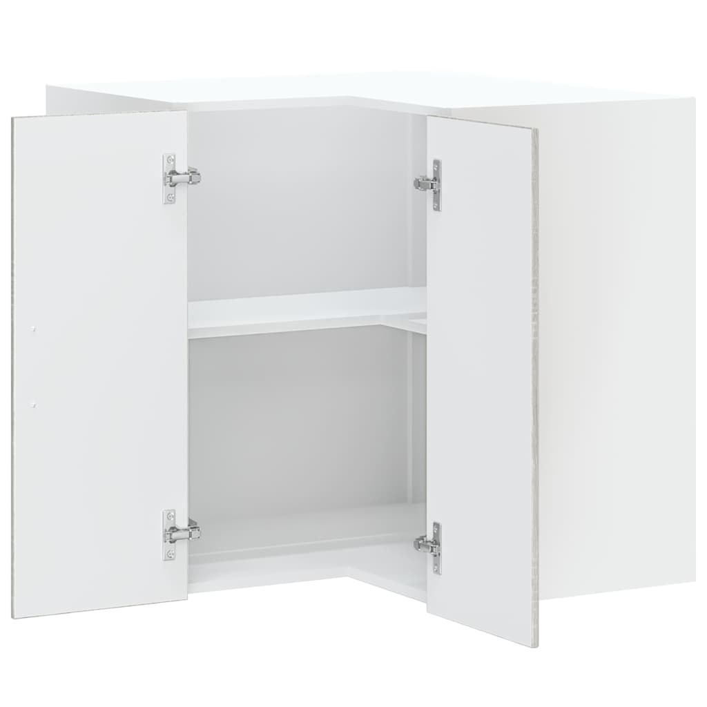 Kitchen Corner Wall Cabinet Kalmar Grey Sonoma Particleboard