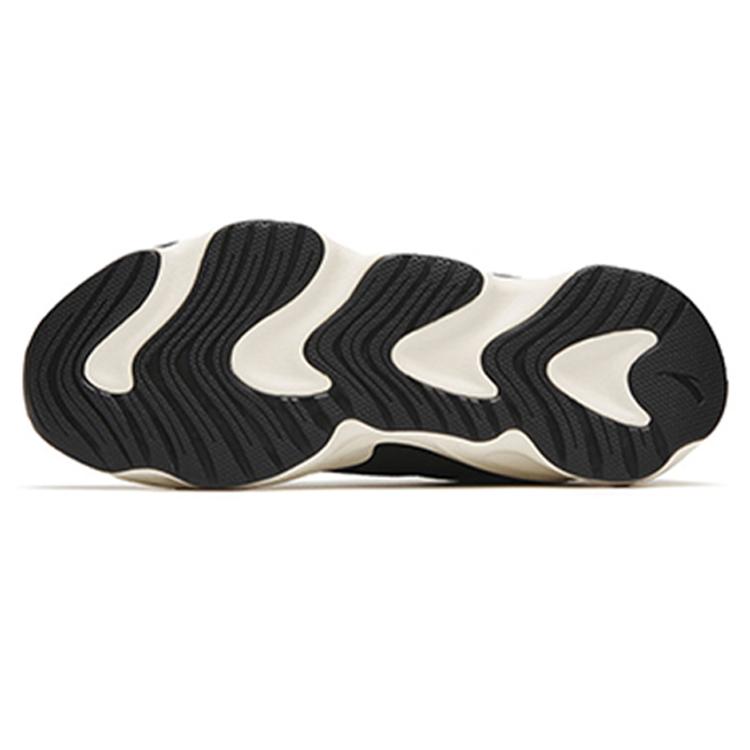 Anta Keep Moving Abrasion Resistant Cushioning Low Top Running Shoes Men's Black Gray 112245523-7