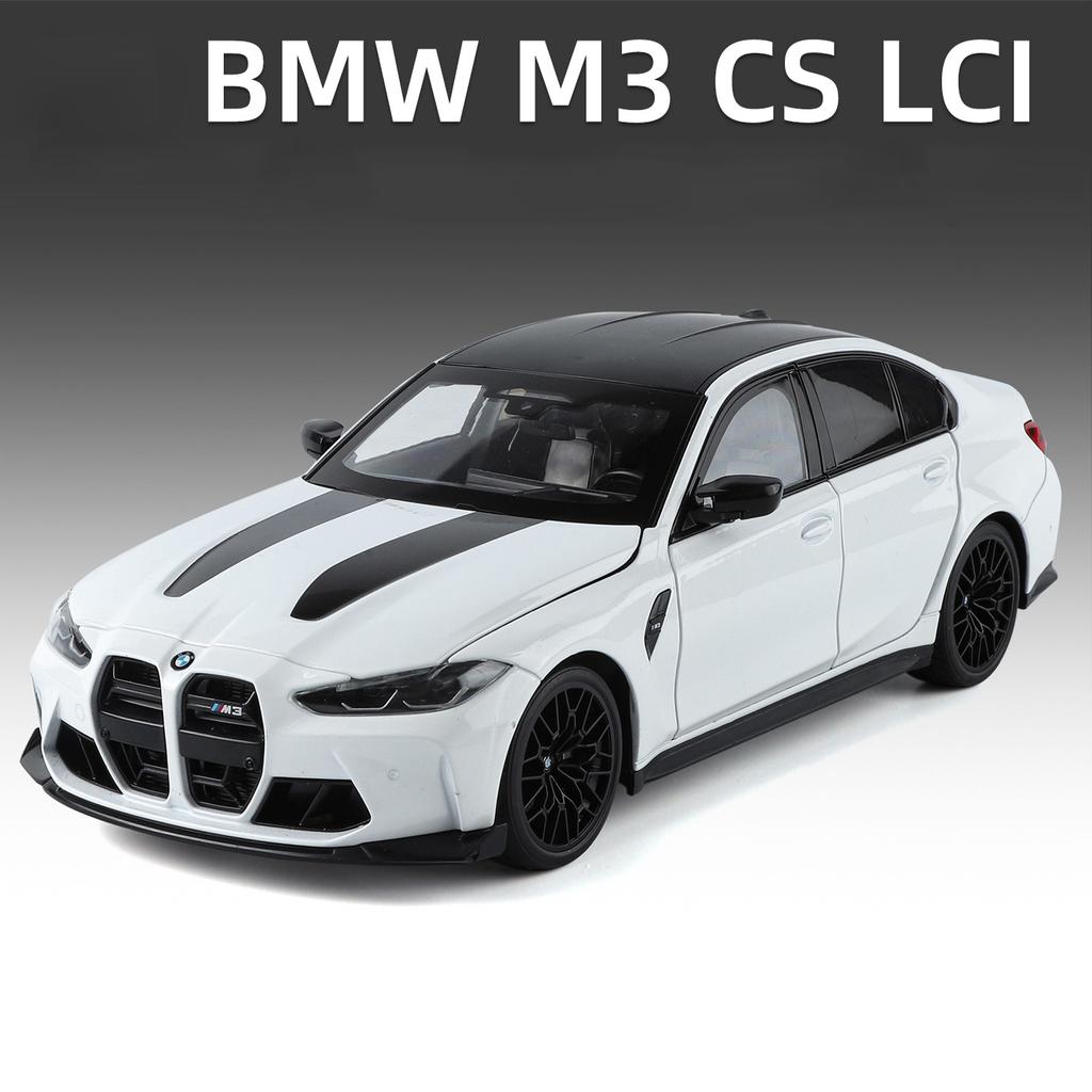 1:18 BMW M3 CS LCI G80 Coupe Legierung Super Sportwagen Modell Druckguss Metall Rennstreckenfahrzeuge Automodell Sammlung Kinderspielzeug Geschenk