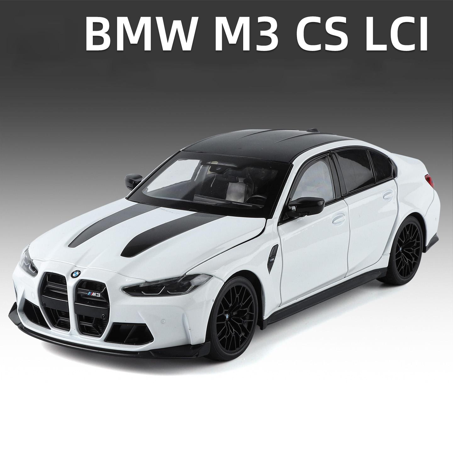 

1:18 BMW M3 CS LCI G80 Coupe Alloy Super Sports Car Model Diecast Metal Track Racing Vehicles Car Model Collection Kids Toy Gift