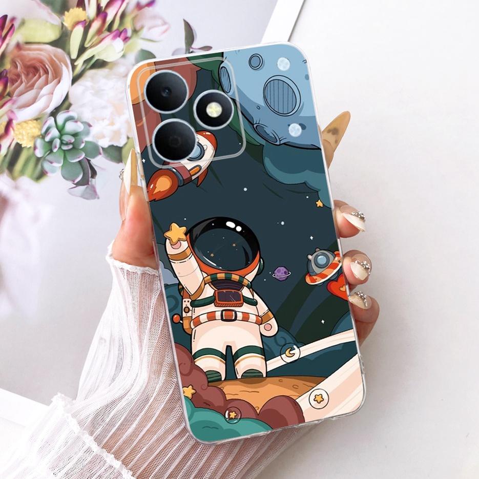 For Realme Note 80 4G Case RMX5388 Cute Cat Flowers Painted Cover Soft Silicone Case For Realme Note 80 Note80 Back Cover Fundas