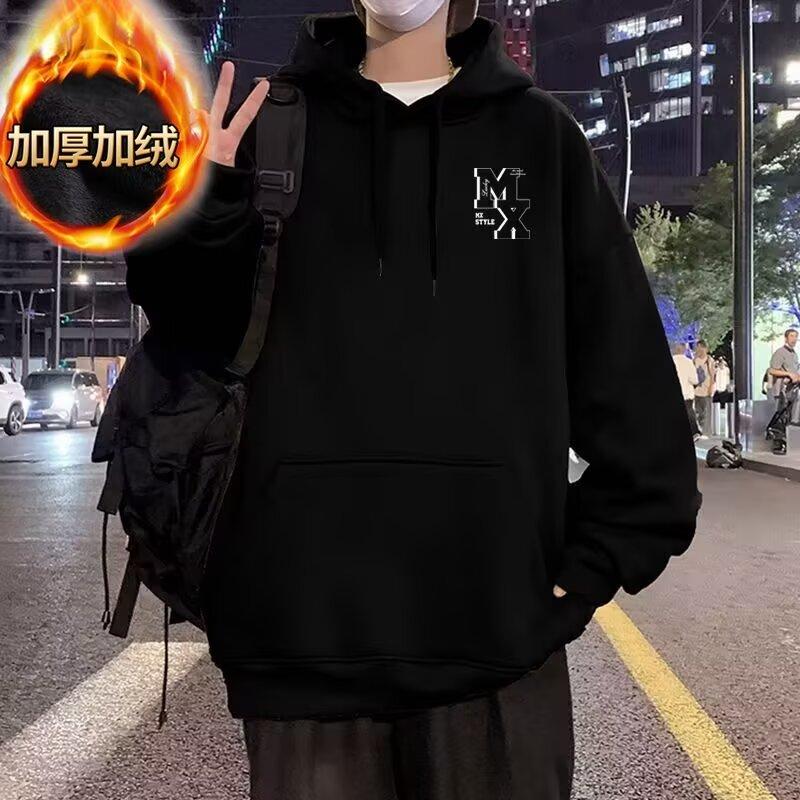 Retro svetr Hong Kong Style Pánské Jarní a Podzimní Pánský svetr s kapucí Americký Heavy High Street Ins Fashion Brand Baggy Coat